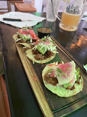 Vegan Quemaditas  at Limón y Sal in Ventura