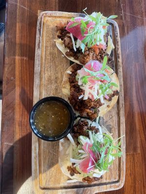 Vegan quemaditas   at Limón y Sal in Ventura