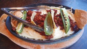 Vegan Queso Fundido at Limón y Sal in Ventura