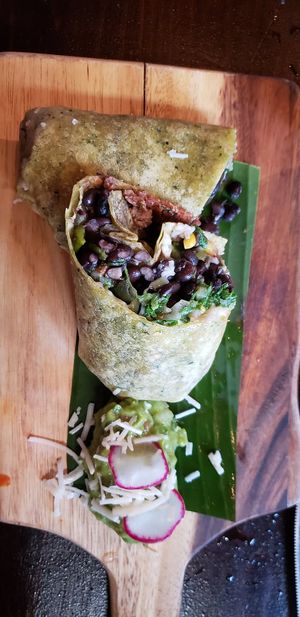 Vegan burrito with beyond beef at Limón y Sal in Ventura
