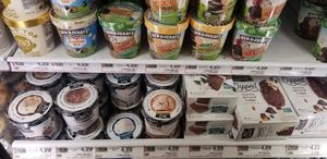 Many types of vegan ice cream.  at Food Lion in Berkeley Springs