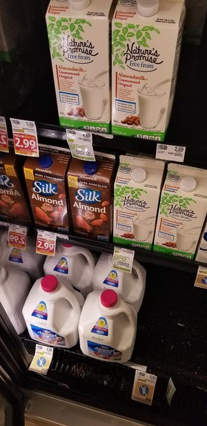 Vegan milks at Food Lion in Berkeley Springs