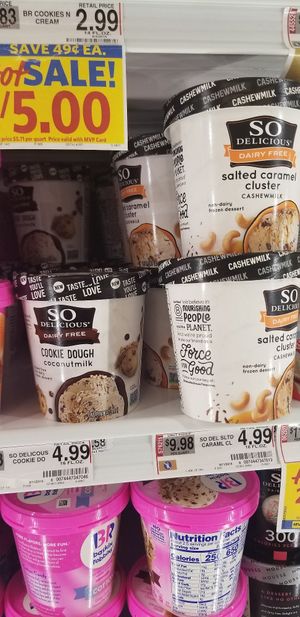 So delicious vegan ice cream at Food Lion in Berkeley Springs