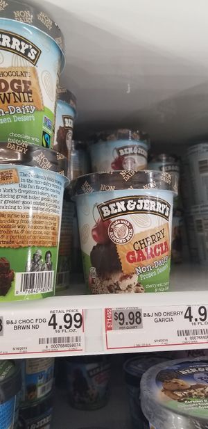Ben and Jerry's vegan ice cream at Food Lion in Berkeley Springs