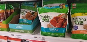 Morning star farms vegan chicken at Food Lion in Berkeley Springs