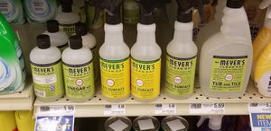 Mrs. Myers cleaning products at Food Lion in Berkeley Springs