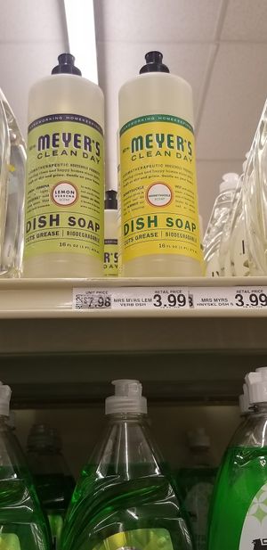 Mrs. Myers dish soap at Food Lion in Berkeley Springs