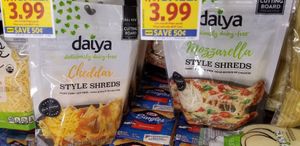 Vegan daiya shredded cheese. at Food Lion in Berkeley Springs