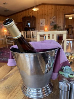 Wine at Ravens' Restaurant in Mendocino