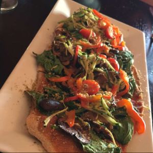 flatbread at Ravens' Restaurant in Mendocino