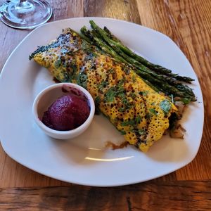 Wild Mushroom Crepe at Ravens' Restaurant in Mendocino