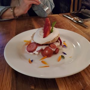 Strawberry 🍰 at Ravens' Restaurant in Mendocino