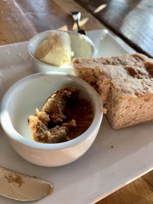 Bread upon request  at Ravens' Restaurant in Mendocino