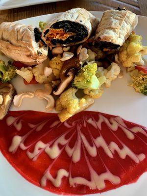 Sea Palm Strudel  at Ravens' Restaurant in Mendocino