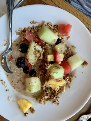 Citrus granola  at Ravens' Restaurant in Mendocino