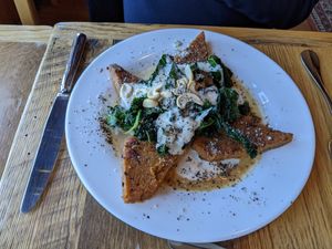 Herbed Polenta at Ravens' Restaurant in Mendocino