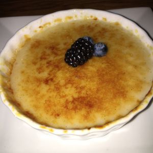Creme Brûlée  at Ravens' Restaurant in Mendocino