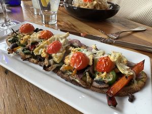 Flatbread  at Ravens' Restaurant in Mendocino