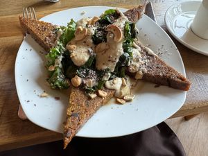 Polenta  at Ravens' Restaurant in Mendocino