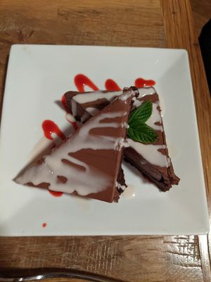 Huge Dessert! at Ravens' Restaurant in Mendocino