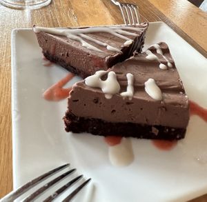 Chocolate ganache   at Ravens' Restaurant in Mendocino
