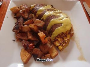 chickpea crepe at Ravens' Restaurant in Mendocino