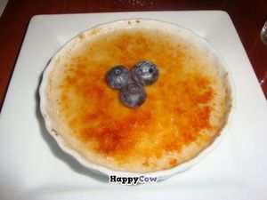 crème brulee at Ravens' Restaurant in Mendocino