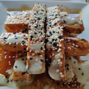 Tofu at Ravens' Restaurant in Mendocino