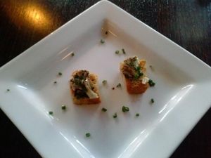 amuse bouche at Ravens' Restaurant in Mendocino