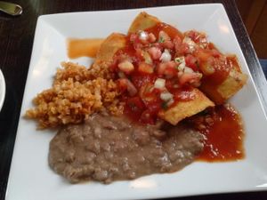 breakfast enchiladas at Ravens' Restaurant in Mendocino