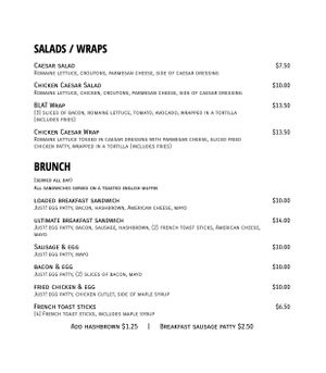 Menu page 3 at Plant Slayer in Fresno