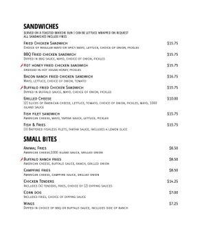 Menu page 2 at Plant Slayer in Fresno