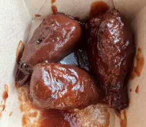 Only 3 wings😩 so yummy but wish I had more for almost $8  at Plant Slayer in Fresno