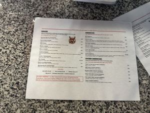Menu  at Plant Slayer in Fresno