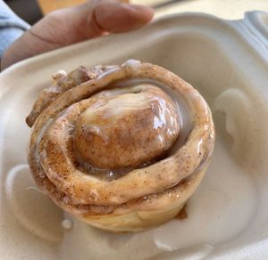 Cinnamon roll! ❤️ at Plant Slayer in Fresno