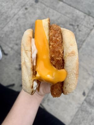 Breakfast sandwich 😍 at Plant Slayer in Fresno