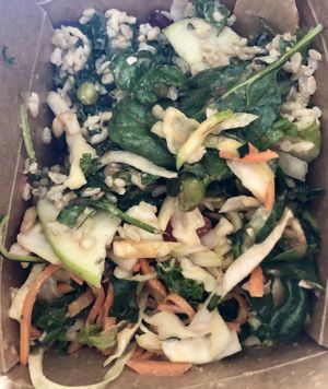 Mixed salad box at The Pressed Pantry in Byron Bay