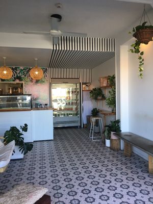Inside at The Pressed Pantry in Byron Bay