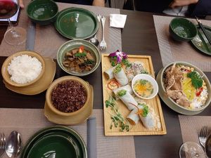 braised mushrooms was good at Vi Lai - Maybe closed in Hanoi