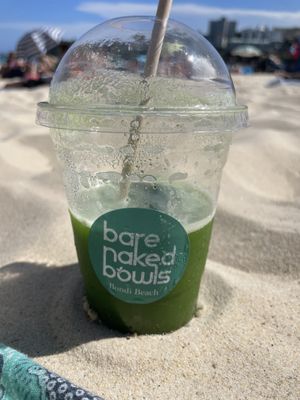 Green juice #Veganuary at Bare Naked Bowls in Sydney
