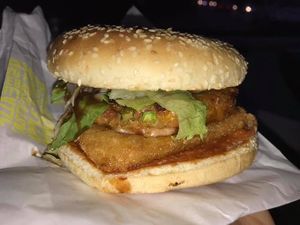 Veganlicious burger  at Big Gary's in Christchurch