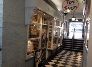 Inside the arcade  at Quality Health Foods in Harrogate