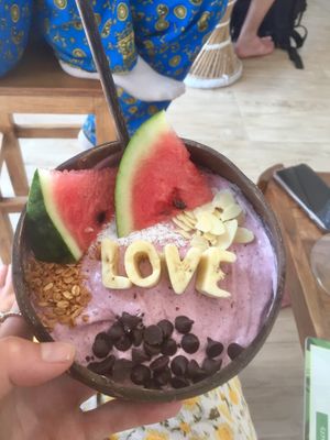 Berry smoothie bowl  at Beach Coconuts Bowls in Koh Phangan