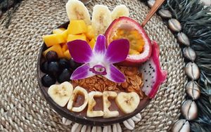 Special bowl for international women's day at Beach Coconuts Bowls in Koh Phangan
