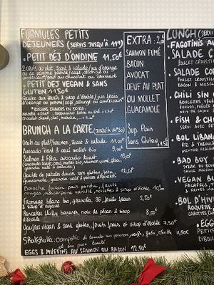 Menu at La Popote D'Ondine in Nice