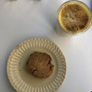 Cookie et lait d’or  at La Popote D'Ondine in Nice