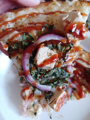 $11.95 Veganized Thin Crust Fire Grilled BBQ Chicken at Pieology - George Dieter Dr in El Paso
