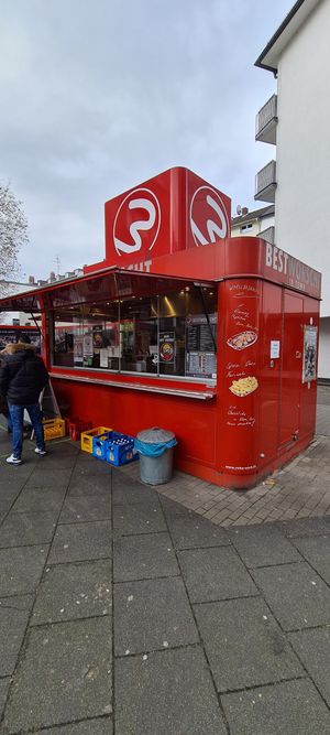 The stand at Best Worscht In Town - Grüneburgweg in Frankfurt