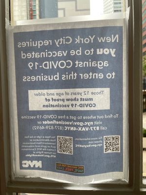 Vax proof required for indoor dining at Beatnic - Seaport District in New York City