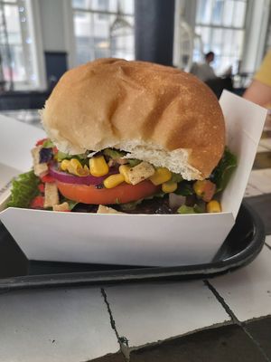 Guac burger at Beatnic - Seaport District in New York City